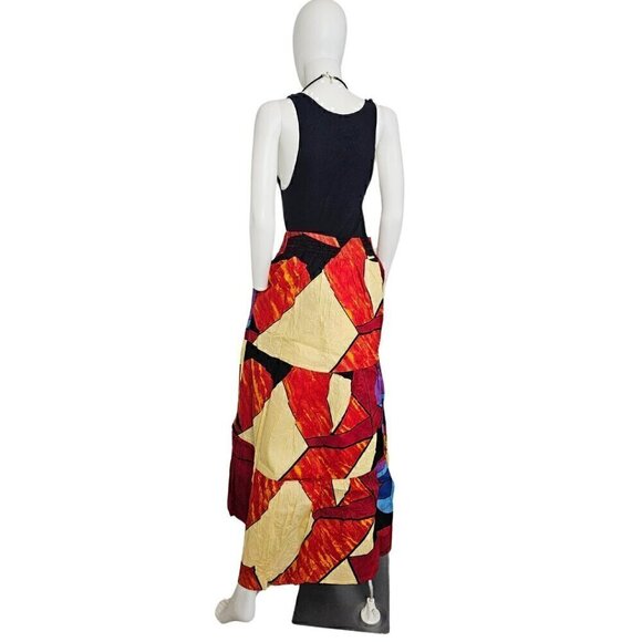 African Ankara Maxi Skirt - Picture 3 of 5